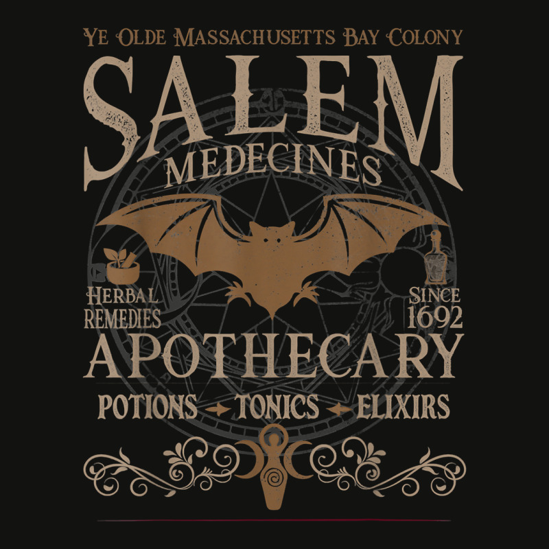 Salem Apothecary Herbalist Witch Wiccan Halloween  Beige T Shirt Scorecard Crop Tee by caroldian | Artistshot