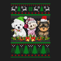 Three Yorkshire Terrier Christmas Cute Gift Classic T-shirt | Artistshot