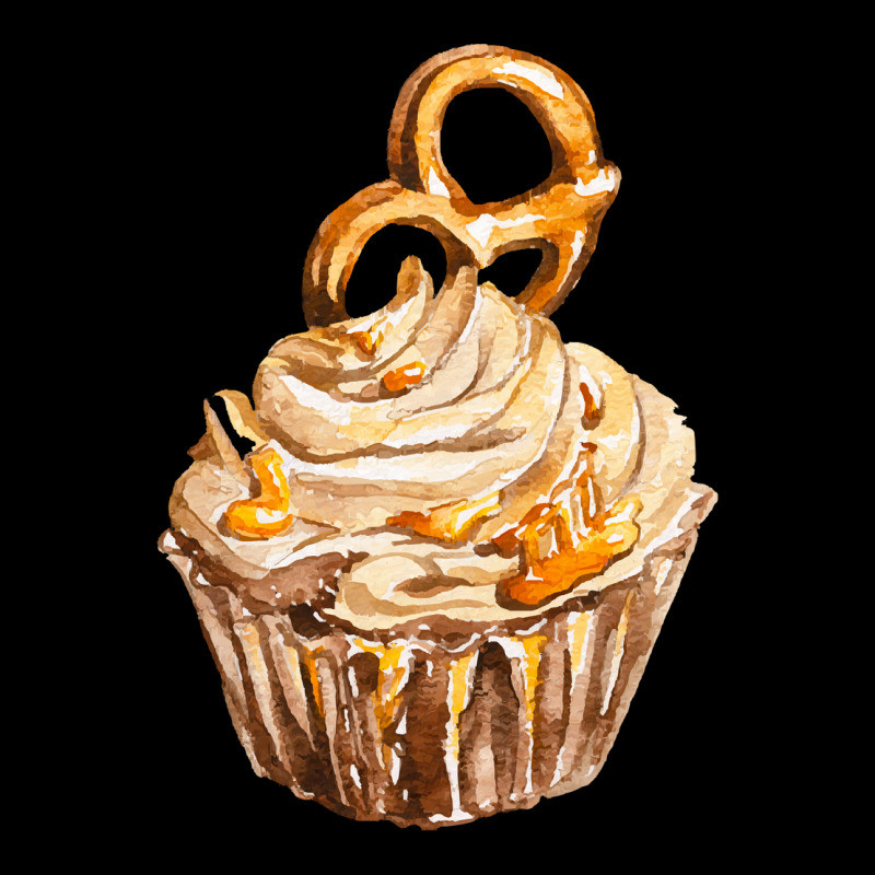 Sweet Caramel Pretzel Cupcake T  Shirt Pretzel Caramel Cupcake T  Shir Adjustable Cap by salesmanhuh | Artistshot