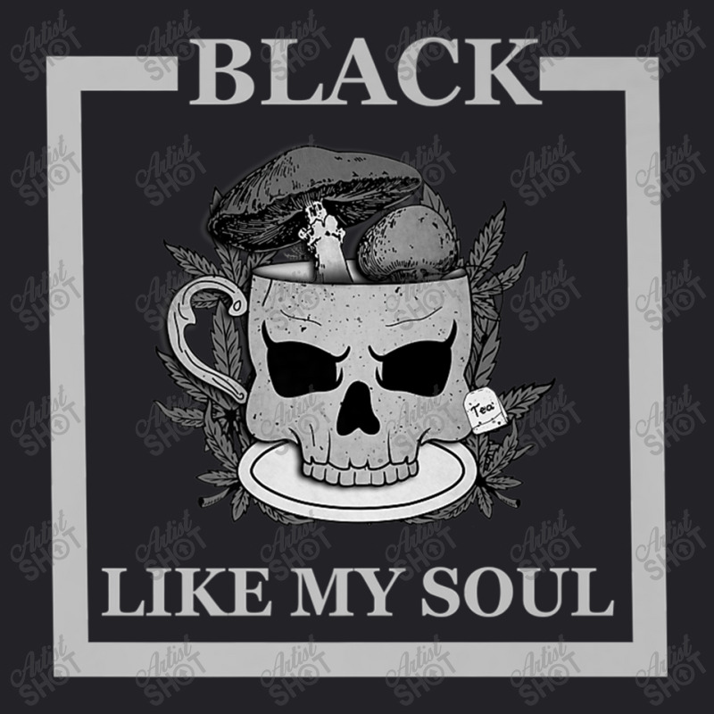 Skull Black Like My Soul Skull Mug Mushrooms Leafs Teabag Youth Tee by urethrapricey | Artistshot