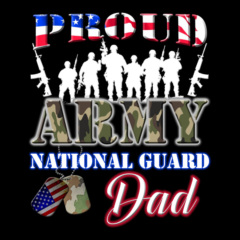 Proud Army National Guard Dad Tee U.s. Military Gift Zipper Hoodie | Artistshot