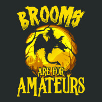 Brooms Are For Amateurs Dragon Riding Witches Halloween Women's Triblend Scoop T-shirt | Artistshot