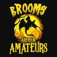 Brooms Are For Amateurs Dragon Riding Witches Halloween Crop Top | Artistshot