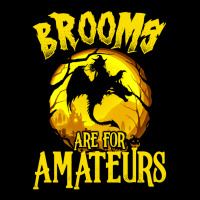 Brooms Are For Amateurs Dragon Riding Witches Halloween Cropped Hoodie | Artistshot