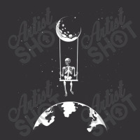 Skull Cool Skeleton Swing In The Moon Skull Swing Skeleton Vintage Hoodie And Short Set | Artistshot