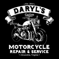 Daryl's Custom Motorcycle Repair & Service Zipper Hoodie | Artistshot