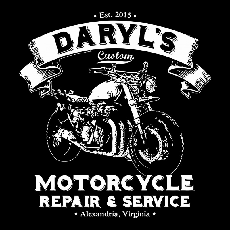 Daryl's Custom Motorcycle Repair & Service Zipper Hoodie | Artistshot