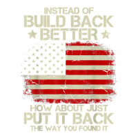 Instead Of Build Back Better How About Just Put It Back 2022 T Shirt Baby Tee | Artistshot