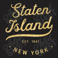 Claassic Retro Vintage Staten Island Woodgrain Nyc Usa Casual T-shirt | Artistshot