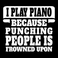 I Play Guitar Piano Punching People Is Frowned Upon Maternity Scoop Neck T-shirt | Artistshot