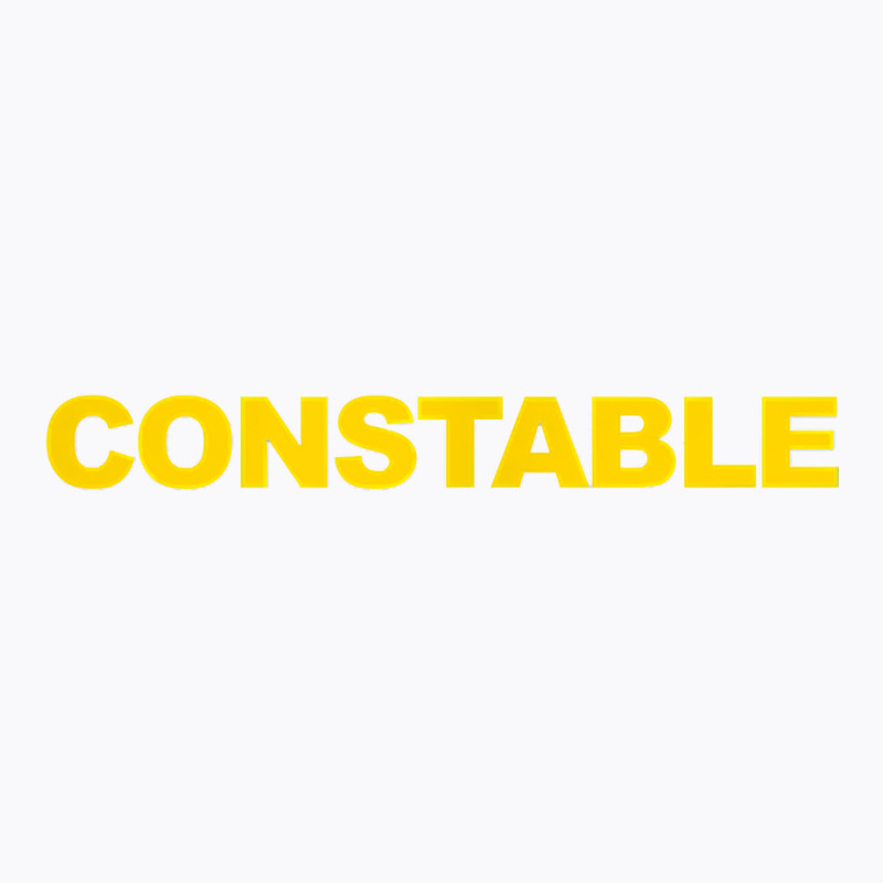 Constable Front Back Print Police Law Enforcement Constable T Shirt T-shirt | Artistshot