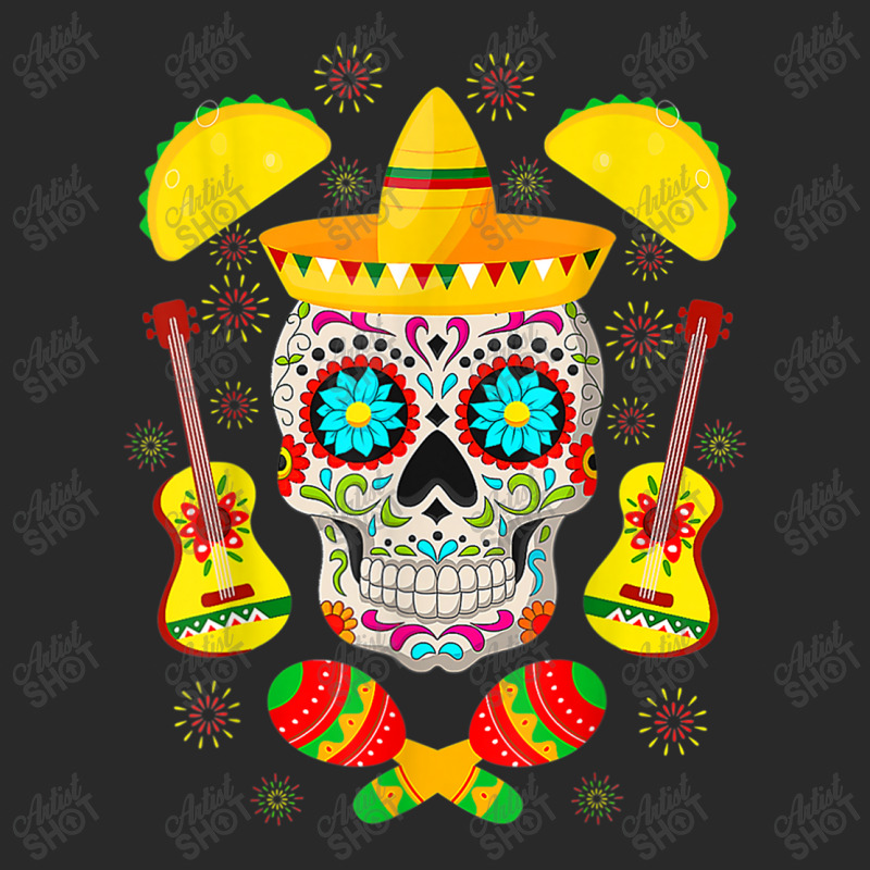 Skull Fiesta Party Sugar Skull Rose Calavera Mexican Cinco De Mayo Toddler T-shirt by criticizematter | Artistshot