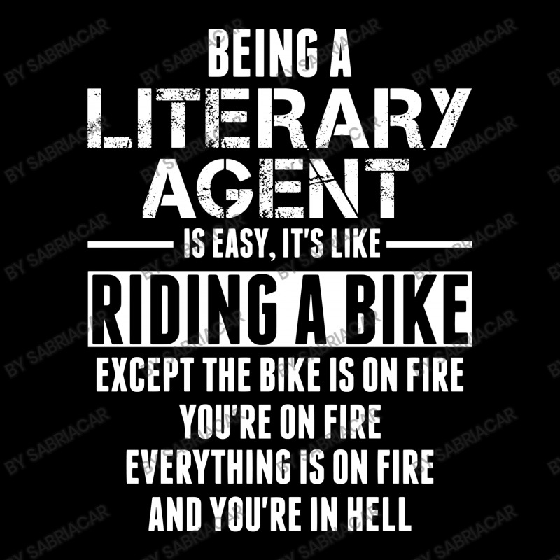 Being A Literary Agent Is Like Riding A Bike Maternity Scoop Neck T-shirt by SabriAcar | Artistshot