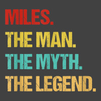 Mens Miles The Man The Myth The Legend T Shirt Vintage T-shirt | Artistshot