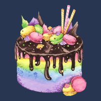 Whimsical Rainbow Birthday Cake T  Shirt Rainbow Chocolate Cake With M Men Denim Jacket | Artistshot