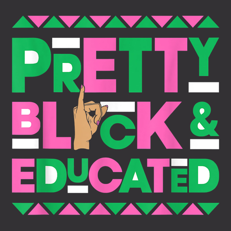 J15 Founder's Day Aka Women Pretty Black Educated Hand Sign T Shirt Vintage Short | Artistshot