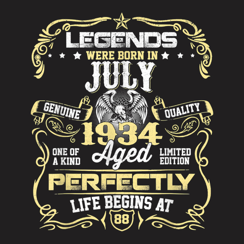 Legends Were Born In July 1934 {b] Years Old Birthday Gifts T Shirt T-shirt | Artistshot