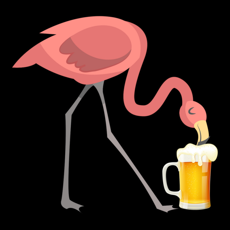 Flamingo Drinking Beer T-shirt Bird Lover Alcohol Party Tee Zipper Hoodie by LisaSnyder | Artistshot