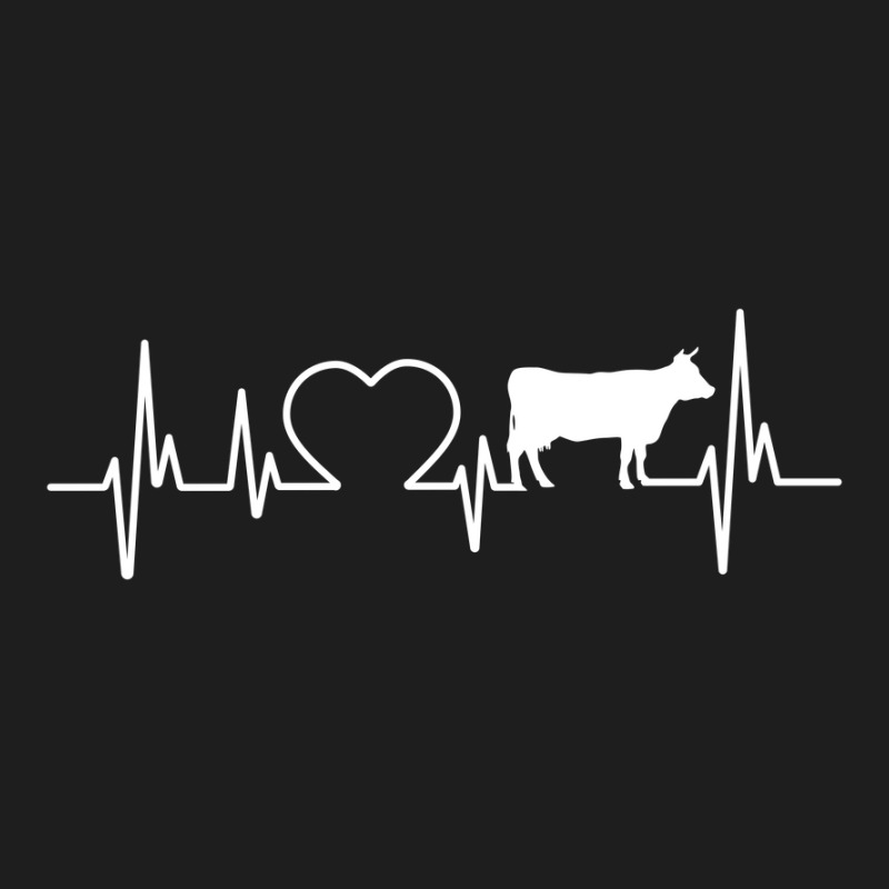 Cow Heartbeat I Love Dairy Cows For Farmers Classic T-shirt | Artistshot