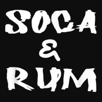 Soca & Rum Trinidad And Tobago Island Caribbean Music T Shirt Crop Top | Artistshot