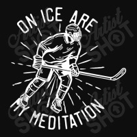 On Ice Are My Meditation Hockey Crop Top | Artistshot