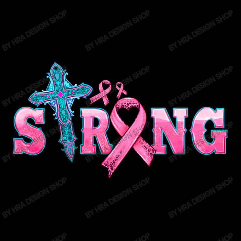 Strong With Cross Ribbon Toddler Sweatshirt | Artistshot