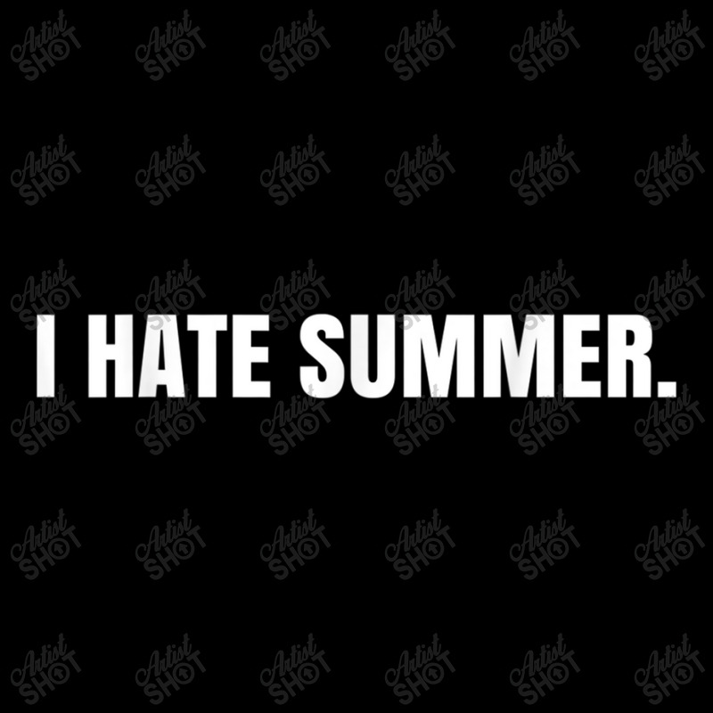 Summer I Hate Summer Cropped Hoodie by criticizematter | Artistshot