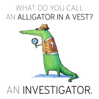 What Do You Call An Alligator In A Vest An Investigator Maternity Scoop Neck T-shirt | Artistshot