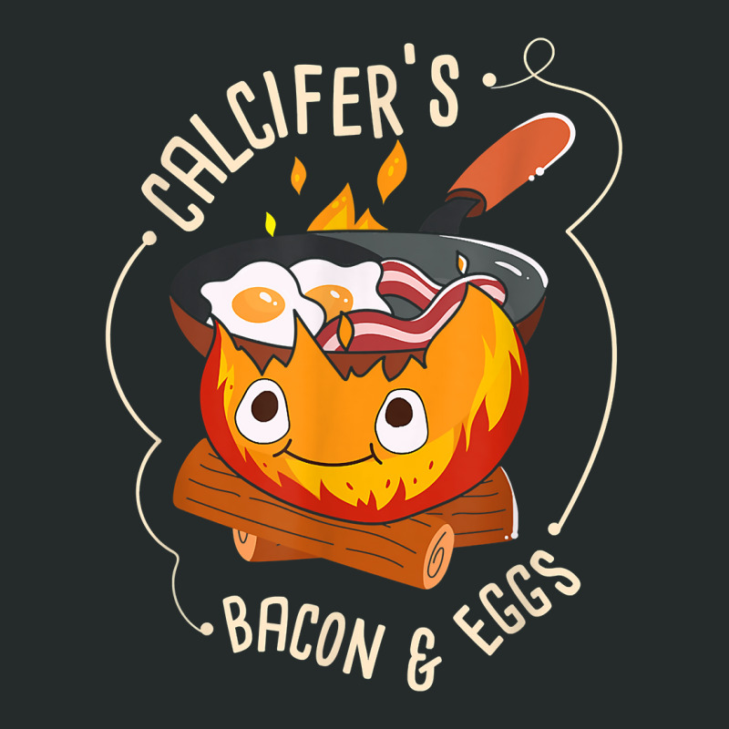 Calcifers Bacon And Egg I Camping Cooking I Bacon T Shirt Women's Triblend Scoop T-shirt by tandonwelters | Artistshot