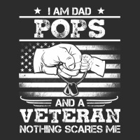 I'm A Dad Pop Veteran Nothing Scares Me Fathers Day Exclusive T-shirt | Artistshot