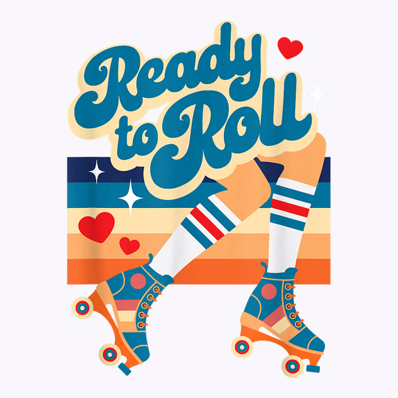 Retro Vintage Ready To Roll Roller Skate Design T Shirt Tank Top | Artistshot