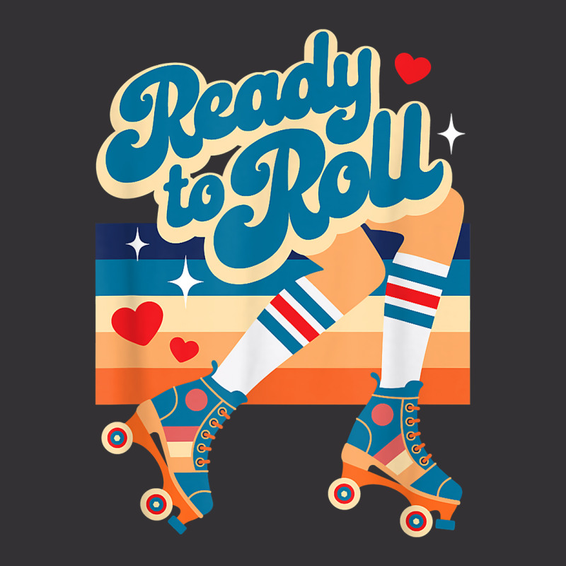 Retro Vintage Ready To Roll Roller Skate Design T Shirt Vintage Hoodie And Short Set | Artistshot