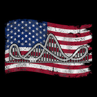 Roller Coaster American Flag Vintage T Shirt Zipper Hoodie | Artistshot