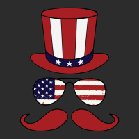 Top Hat - Sunglasses - Mustache - American Flag Patriotic Exclusive T-shirt | Artistshot