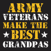 Us Army Veterans Make The Best Grandpas Faded Grunge T-shirt | Artistshot