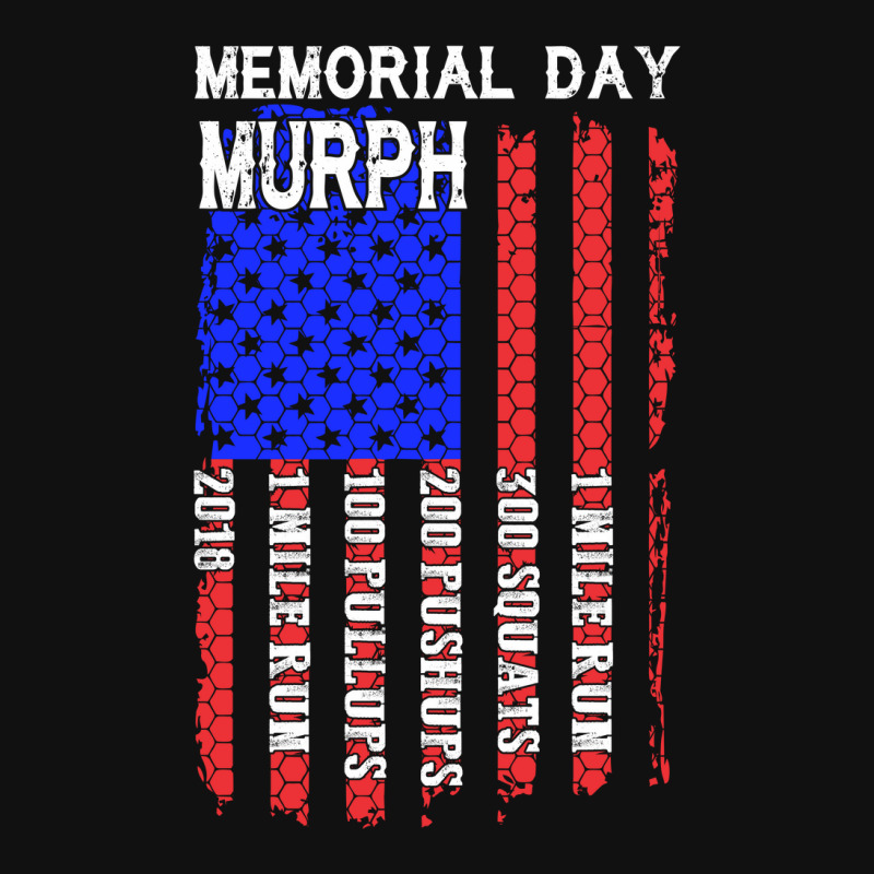 Memorial Day Murph Patriotic Flag 2019 Wod Challenge Portrait Canvas Print | Artistshot