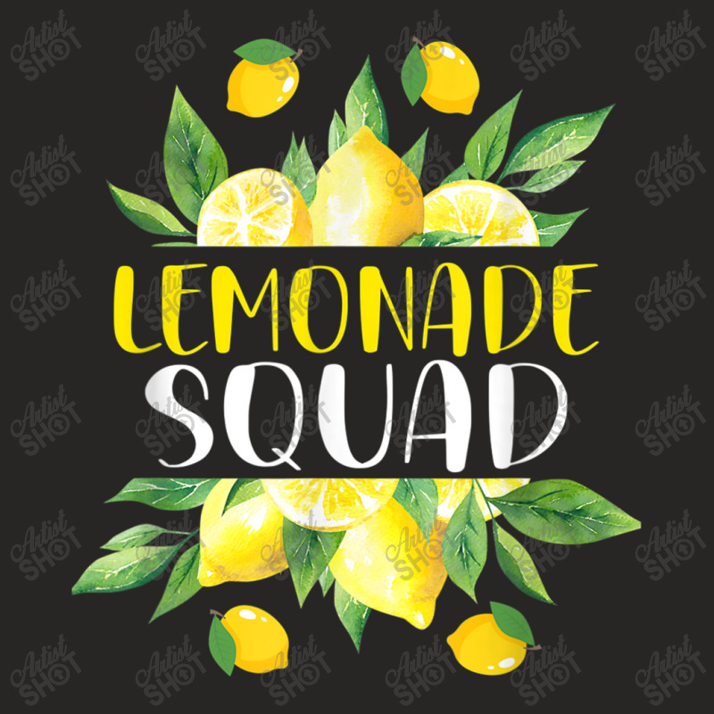 Summer Lemonade Squad Summer Funny Lemon Fruit Lovers Ladies Fitted T-Shirt by criticizematter | Artistshot