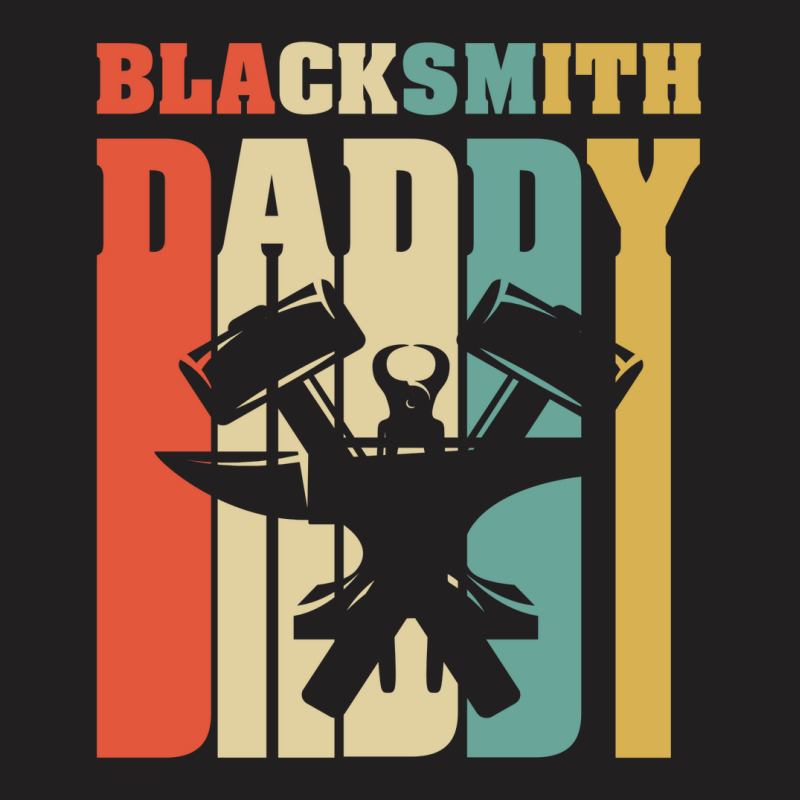 Mens Daddy Blacksmith.vintage Retro Shirts For Father's Day T-shirt | Artistshot