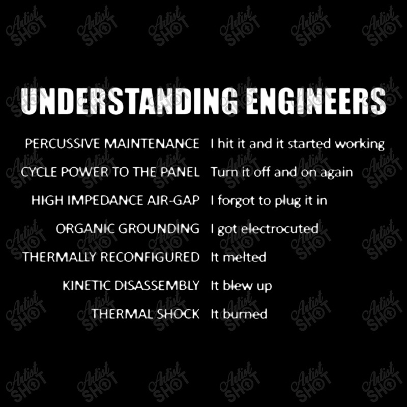 Understanding Engineers Percussive Maintenance V-Neck Tee by jeniperlopes | Artistshot