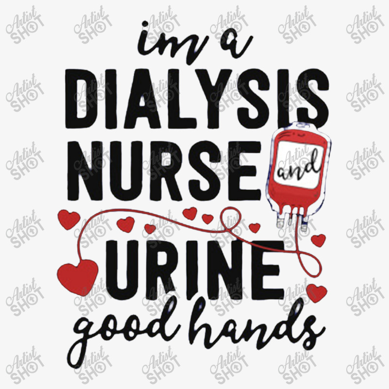 Dialysis Nurse Gifts For Women Funny Pun Urine Good Hands Ladies Fitted T-Shirt by johnoconnorart | Artistshot