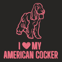 American Cocker Spaniel T  Shirt American Cocker Spaniel Design T  Shi Ladies Fitted T-shirt | Artistshot