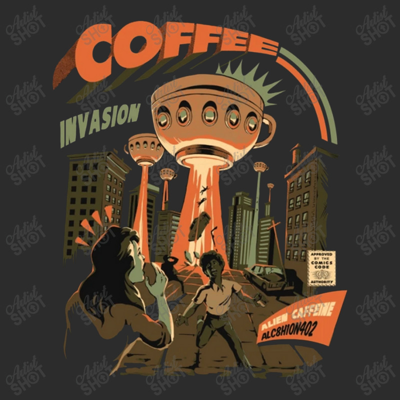 Coffee Invasion Cropped Hoodie by kratsn | Artistshot