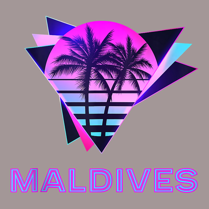 Maldives Retro 80s Palm Tree Vacation Souvenir Tank Top Vintage Short | Artistshot