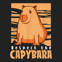 Capybara South American Rodent   Respect The Capybara T Shirt Backpack | Artistshot