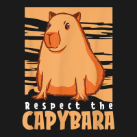 Capybara South American Rodent   Respect The Capybara T Shirt Full-length Apron | Artistshot