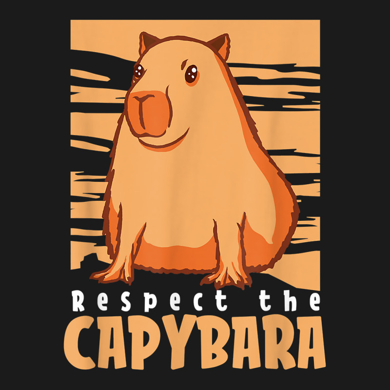 Capybara South American Rodent   Respect The Capybara T Shirt Full-Length Apron by lelalucin | Artistshot