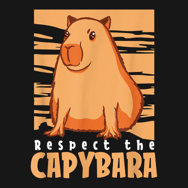 Capybara South American Rodent   Respect The Capybara T Shirt Medium-Length Apron by lelalucin | Artistshot