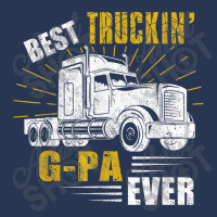 Trucker Best Truckin Gpa Ever Trucker Funny Fathers Day Men Denim Jacket | Artistshot