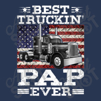 Trucker Best Truckin Pap Ever Trucker Father's Day Men Denim Jacket | Artistshot