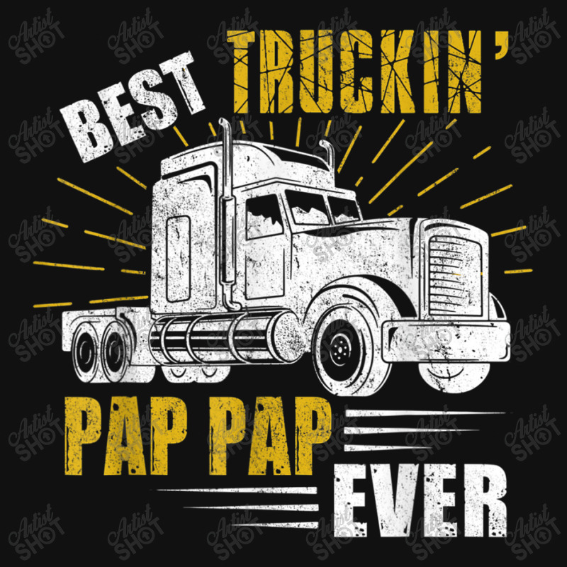 Trucker Best Truckin Pap Pap Ever Trucker Funny Fathers Day Baby Bibs by urethrapricey | Artistshot